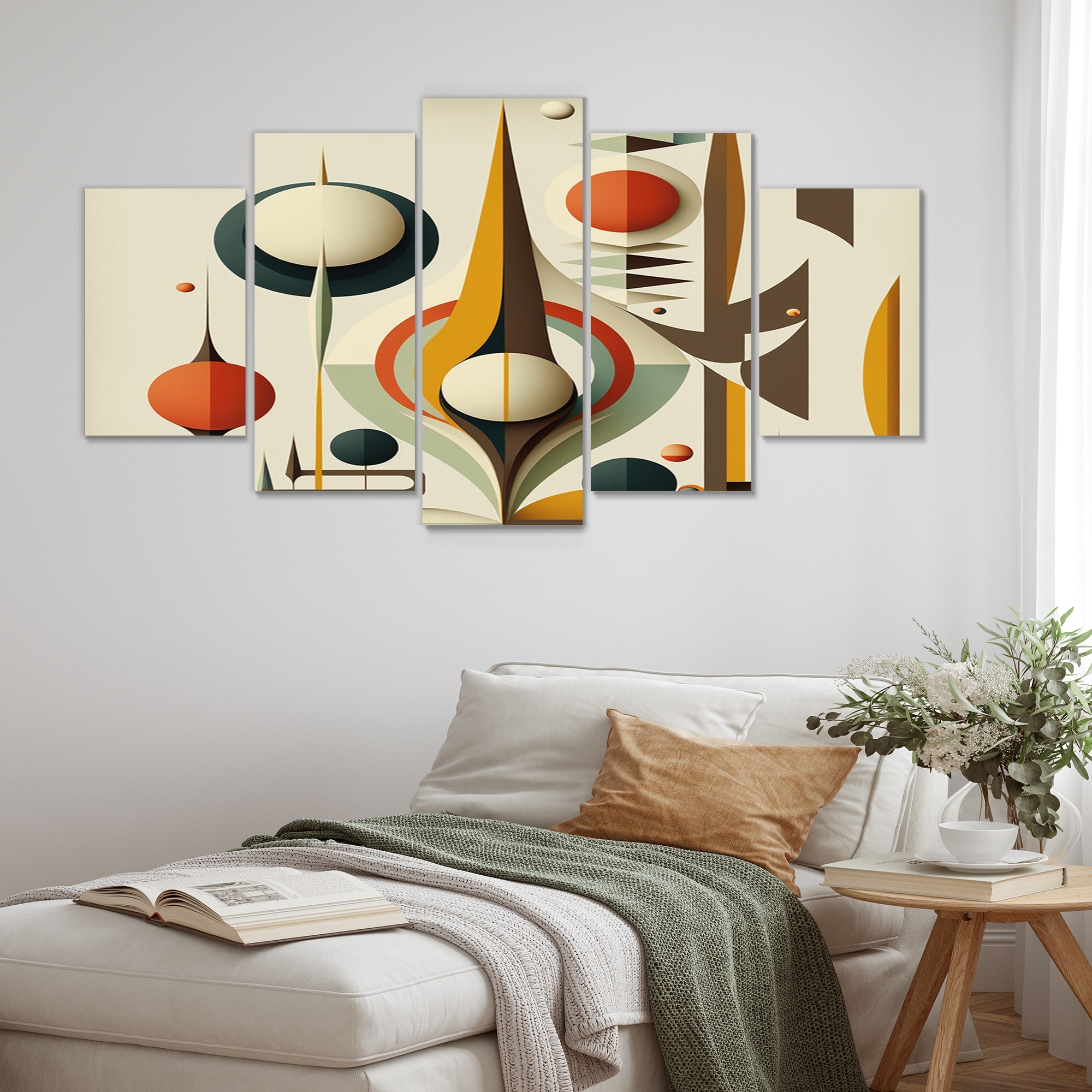 Oversized MidCentury Modern Art Bed Bath & Beyond